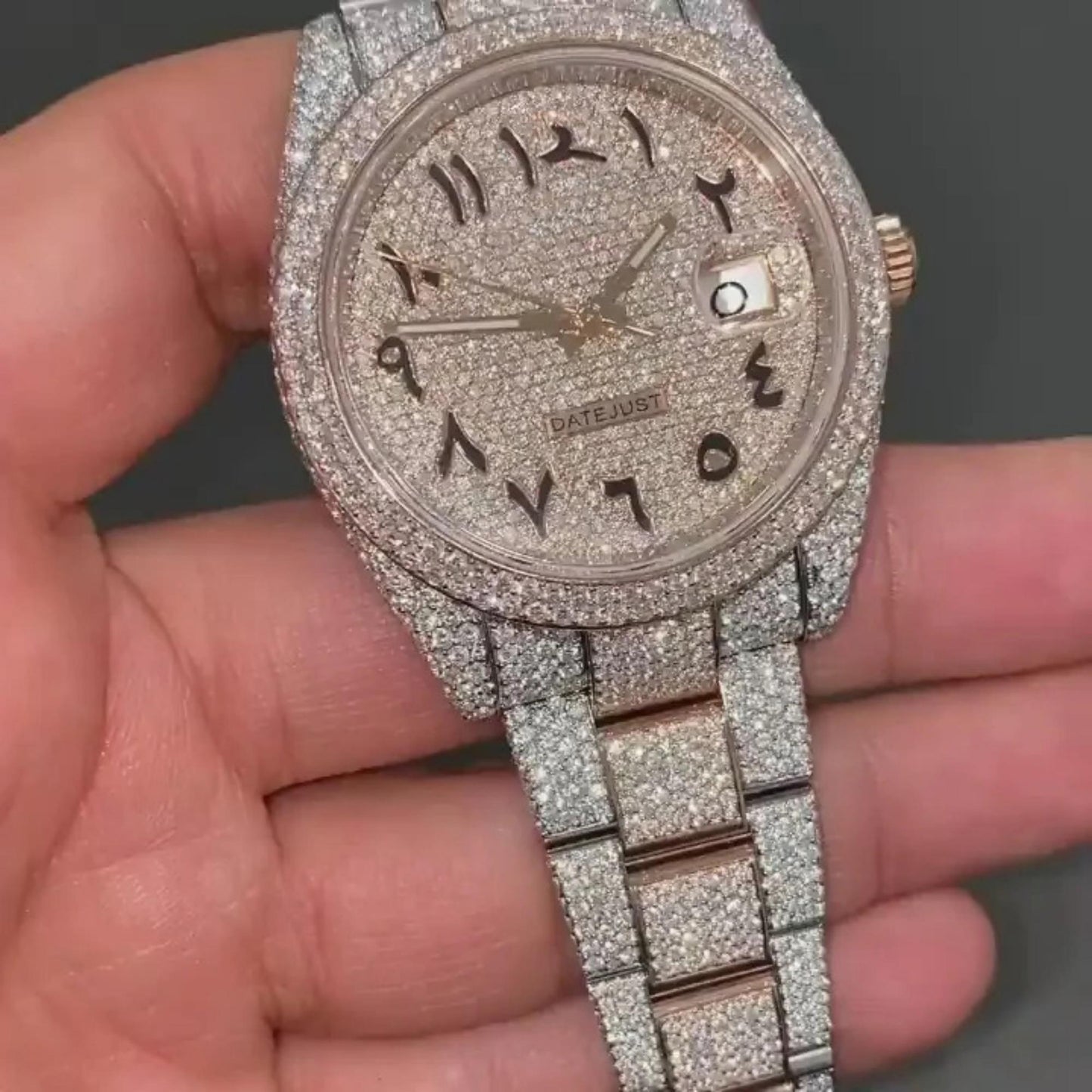 Moissanite watch | diamond watch | iced out watch | hip hop watch | luxury watch | iced out | automatic watch | watches for men | watch