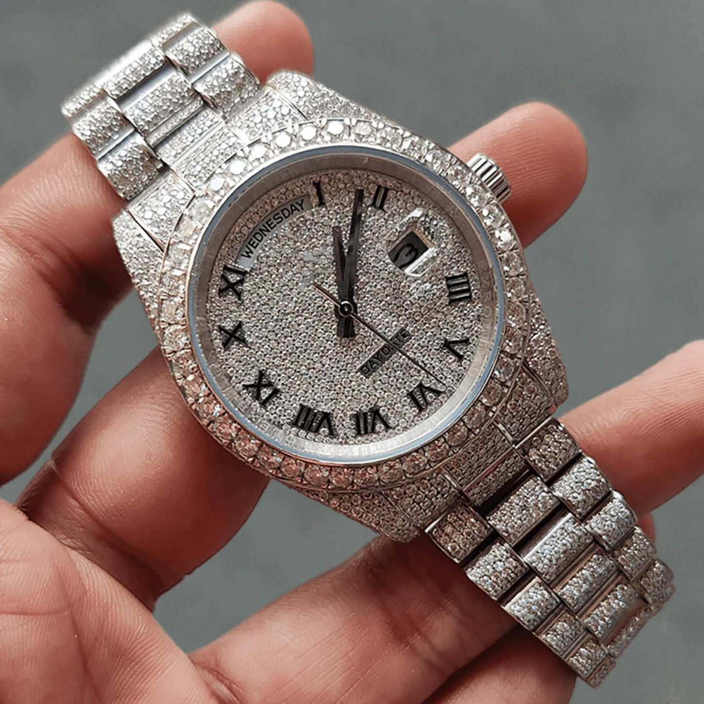 Moissanite watch | diamond watch | iced out watch | hip hop watch | luxury watch | iced out | automatic watch | watches for men | watch