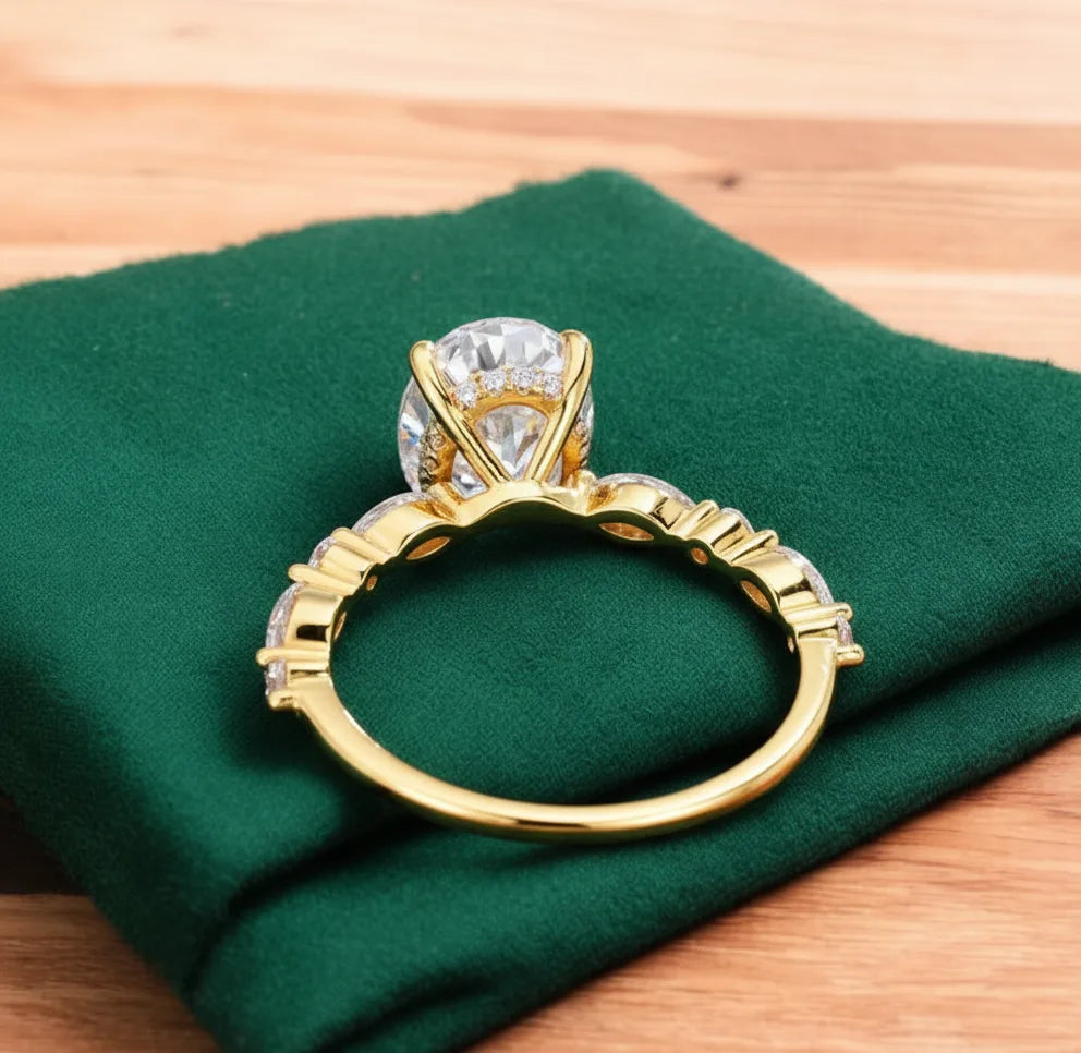 2.90 ct Oval Lab-Grown Diamond Engagement Ring