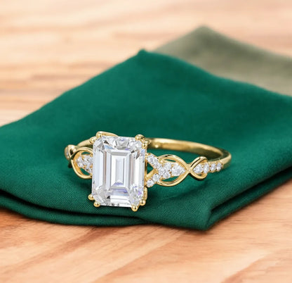 1.80 ct Emerald-Cut Lab-Grown Diamond Engagement Ring