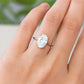 2.614 ct Oval Lab grown Diamond solitaire Engagement Ring