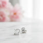 3 ct Dainty Round Lab-Grown Diamond Stud Earrings