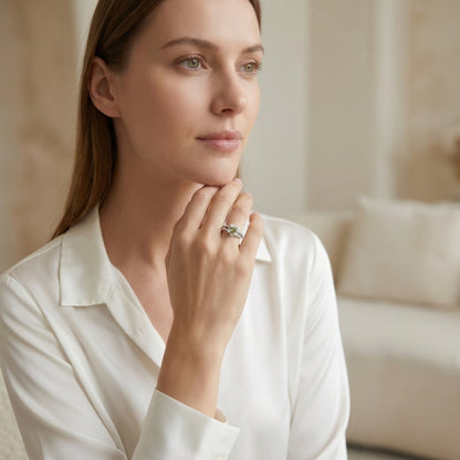 1.100ct Heart Champagne Lab Grown Diamond Halo Engagement Ring