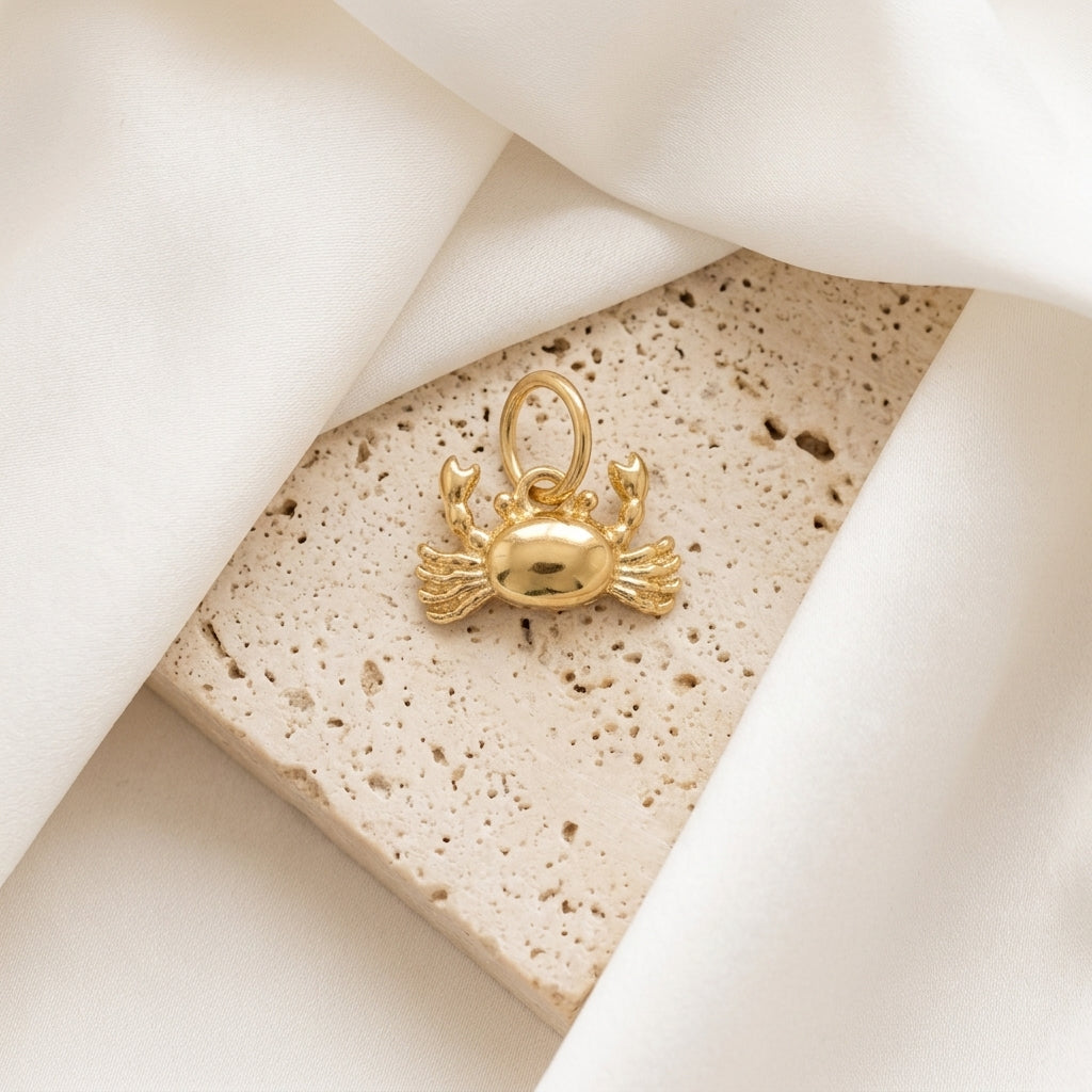 crab necklace gold​

