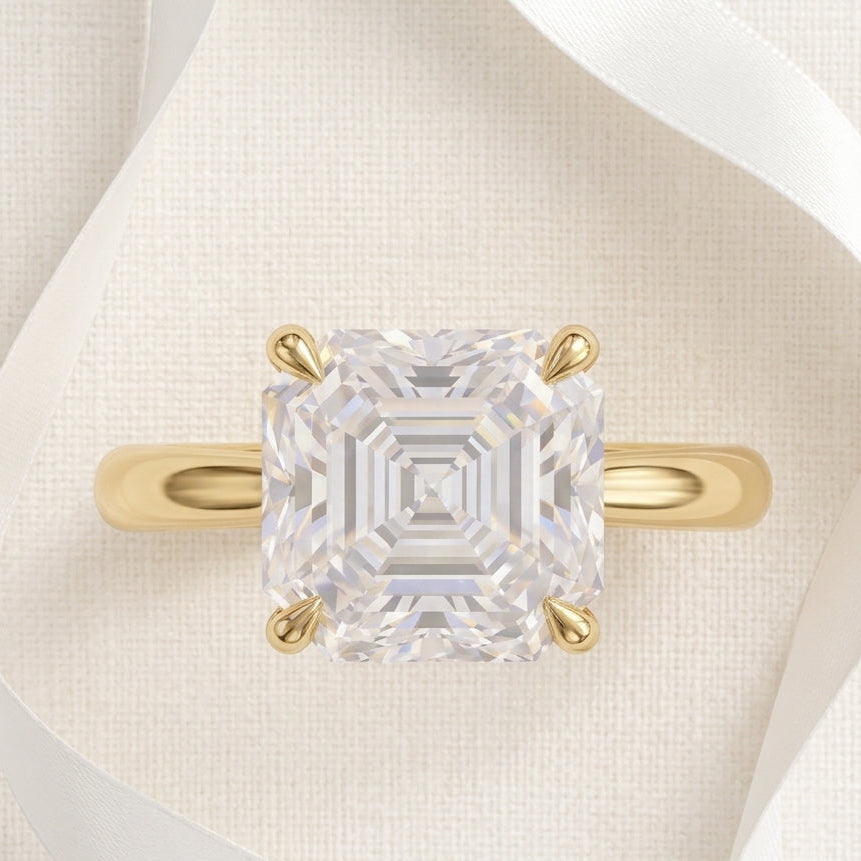 asscher cut engagement ring​

