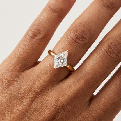 1.00CT Kite Cut Lab Grown Diamond Engagement Ring