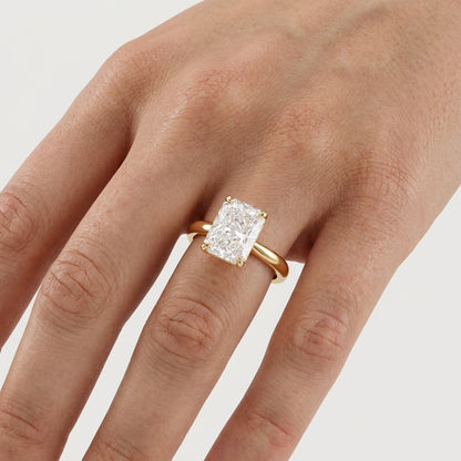 1.00CT Radiant Cut Lab Grown Diamond Engagement Ring