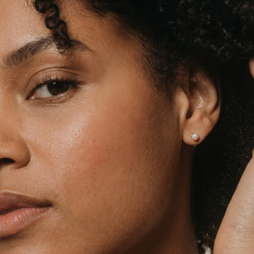 pear hoop earrings​

