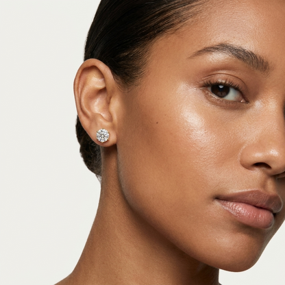 0.160ct Lab Grown Diamond Flat Back Stud Earrings