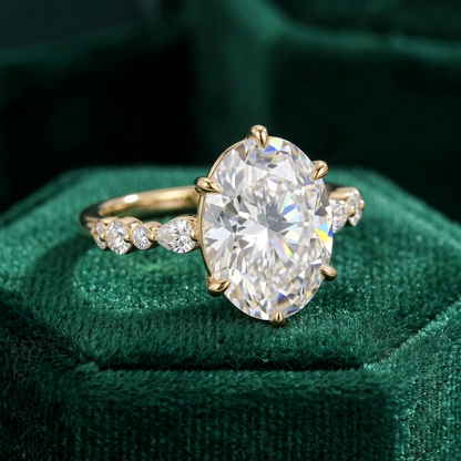 1.40ct Oval Cut Lab Grown Diamond Engagement Ring