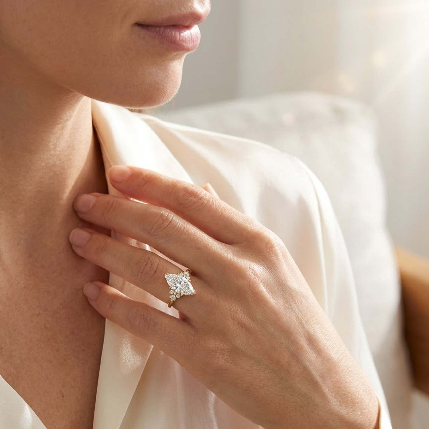 marquise diamond ring engagement​

