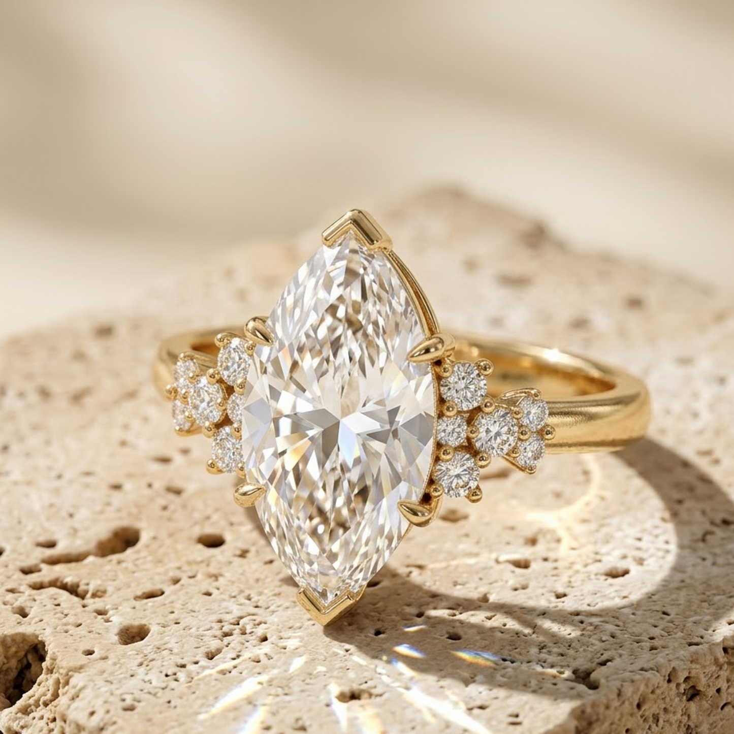 marquise cut engagement ring​

