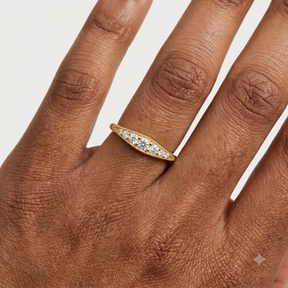 0.200 ct Vintage Inspired Lab Grown Diamond Wedding Band