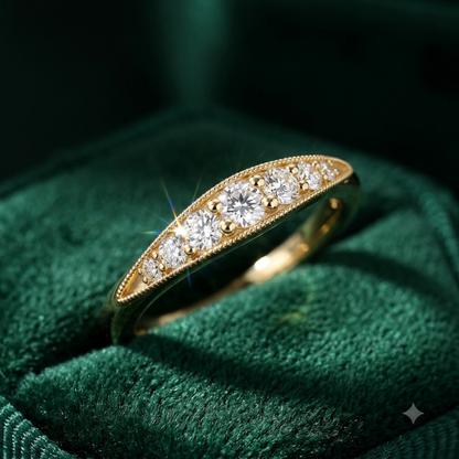 0.200 ct Vintage Inspired Lab Grown Diamond Wedding Band