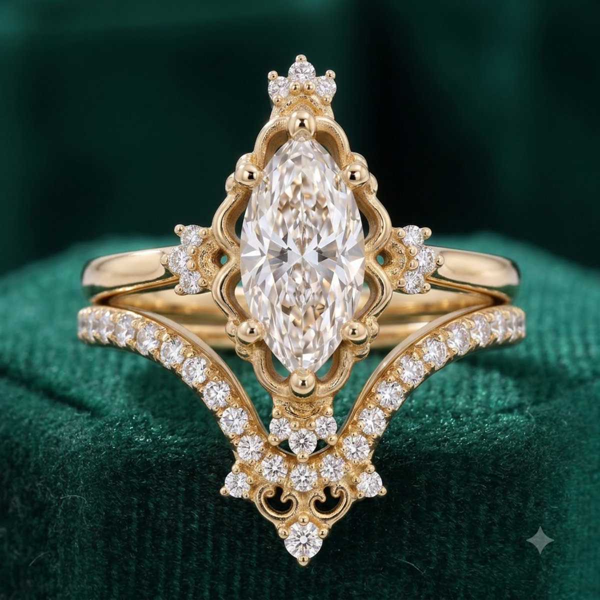 vintage marquise cut diamond​

