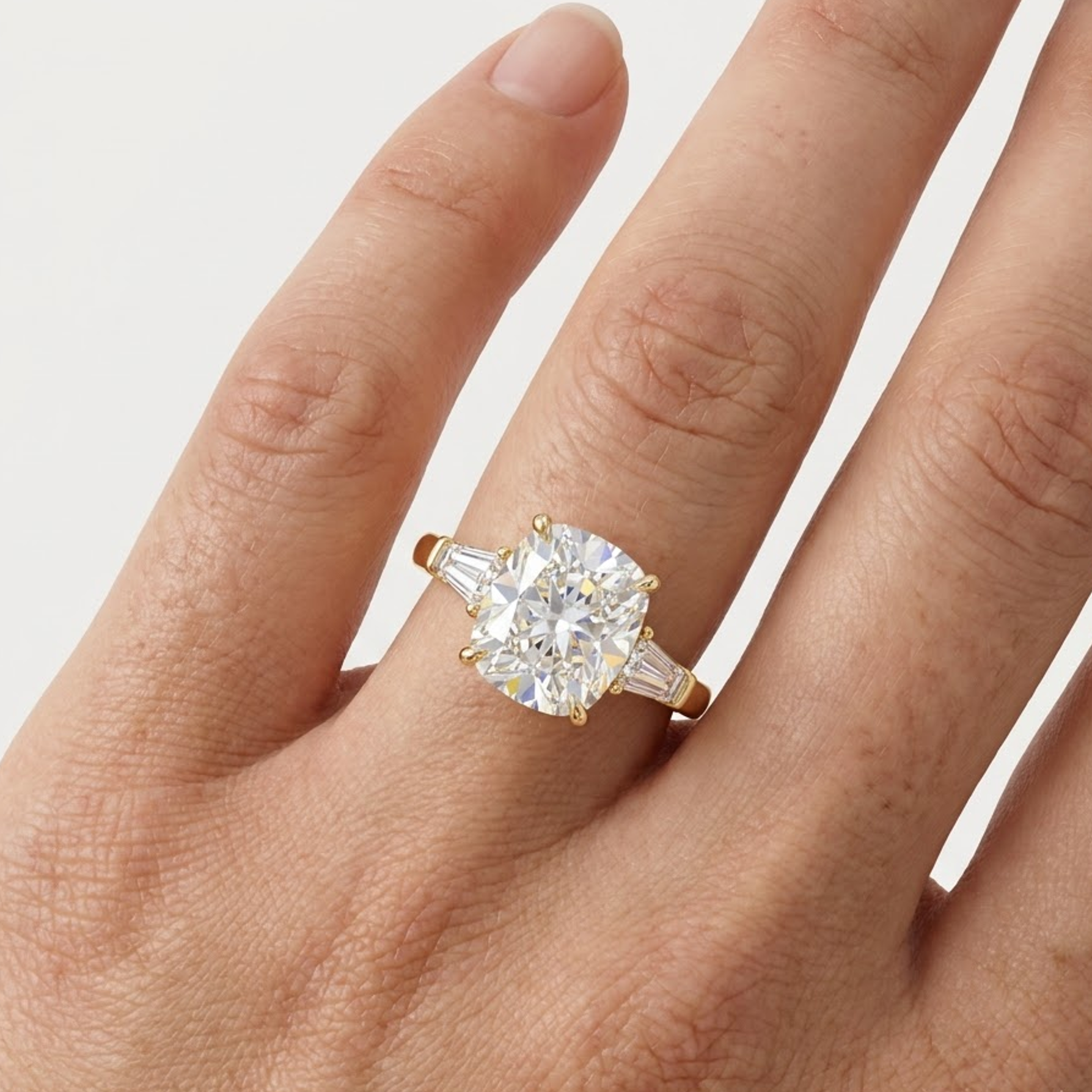 cushion set engagement rings​

