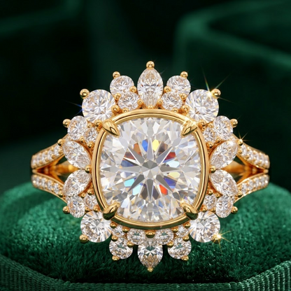 cushion ring with halo​

