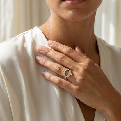 baguette stacking wedding band
