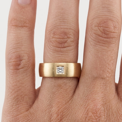 princess cut lab grown diamond ring