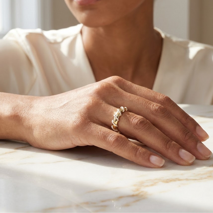 diagonal lab grown diamond wedding band