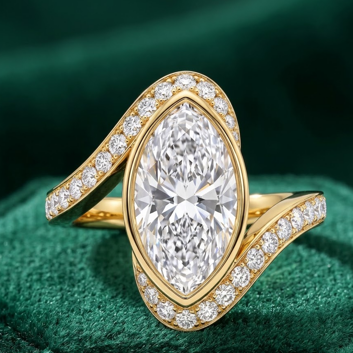 engagement marquise diamond ring​

