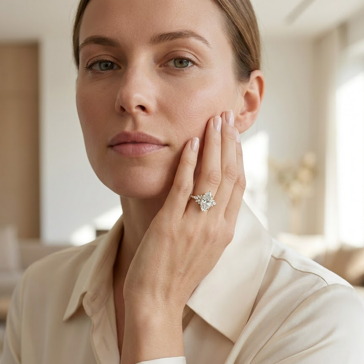 marquise diamond engagement ring​

