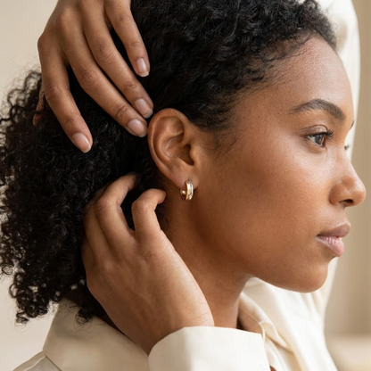 huggie earring hoops​

