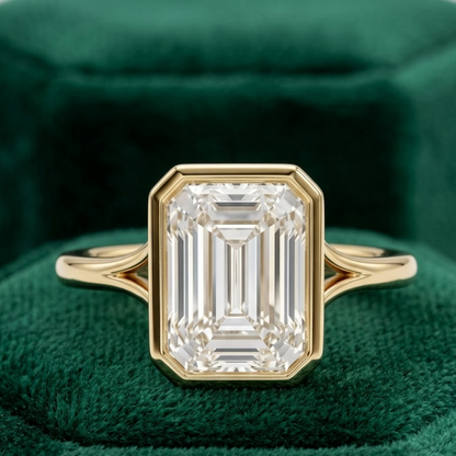 engagement emerald cut diamond ring​


