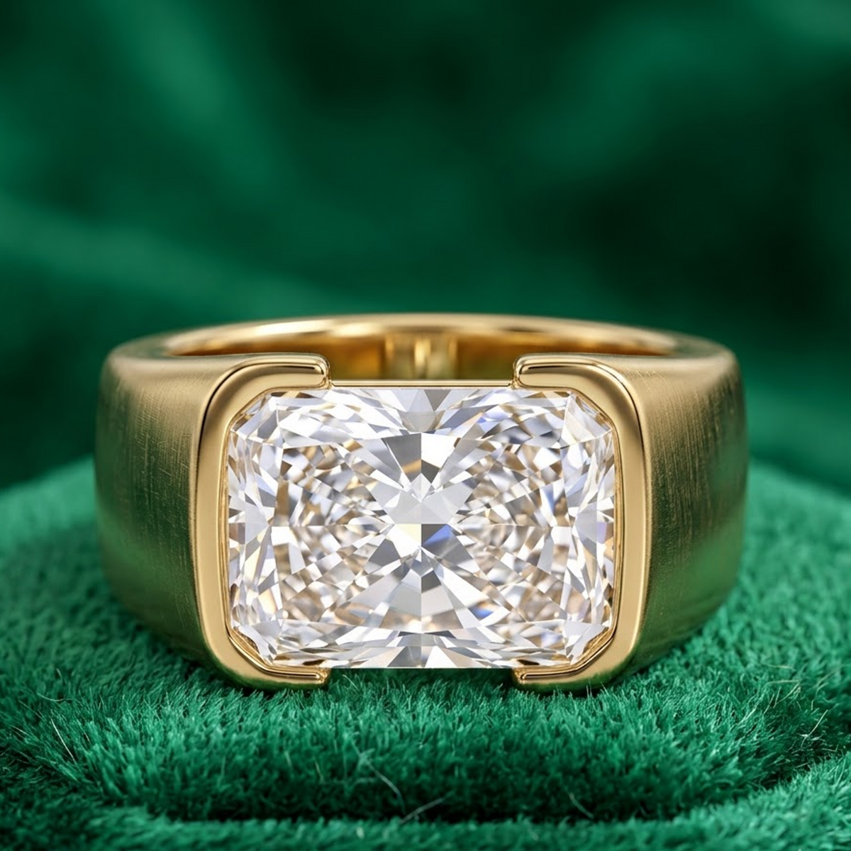 radiant cut diamond engagement rings​

