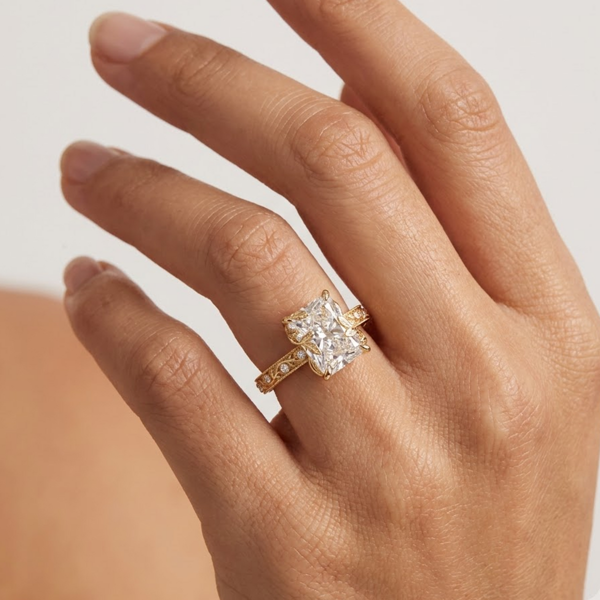 radiant engagement ring​

