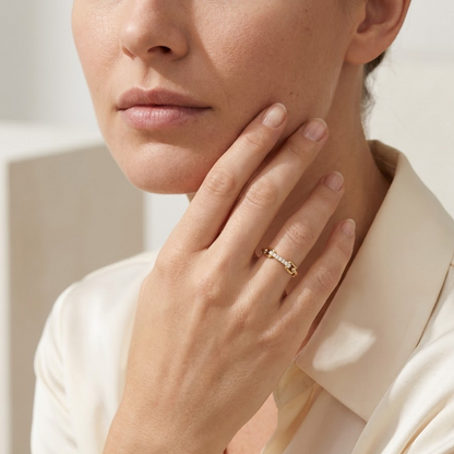 dainty real gold rings​

