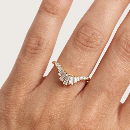 chevron ring band​

