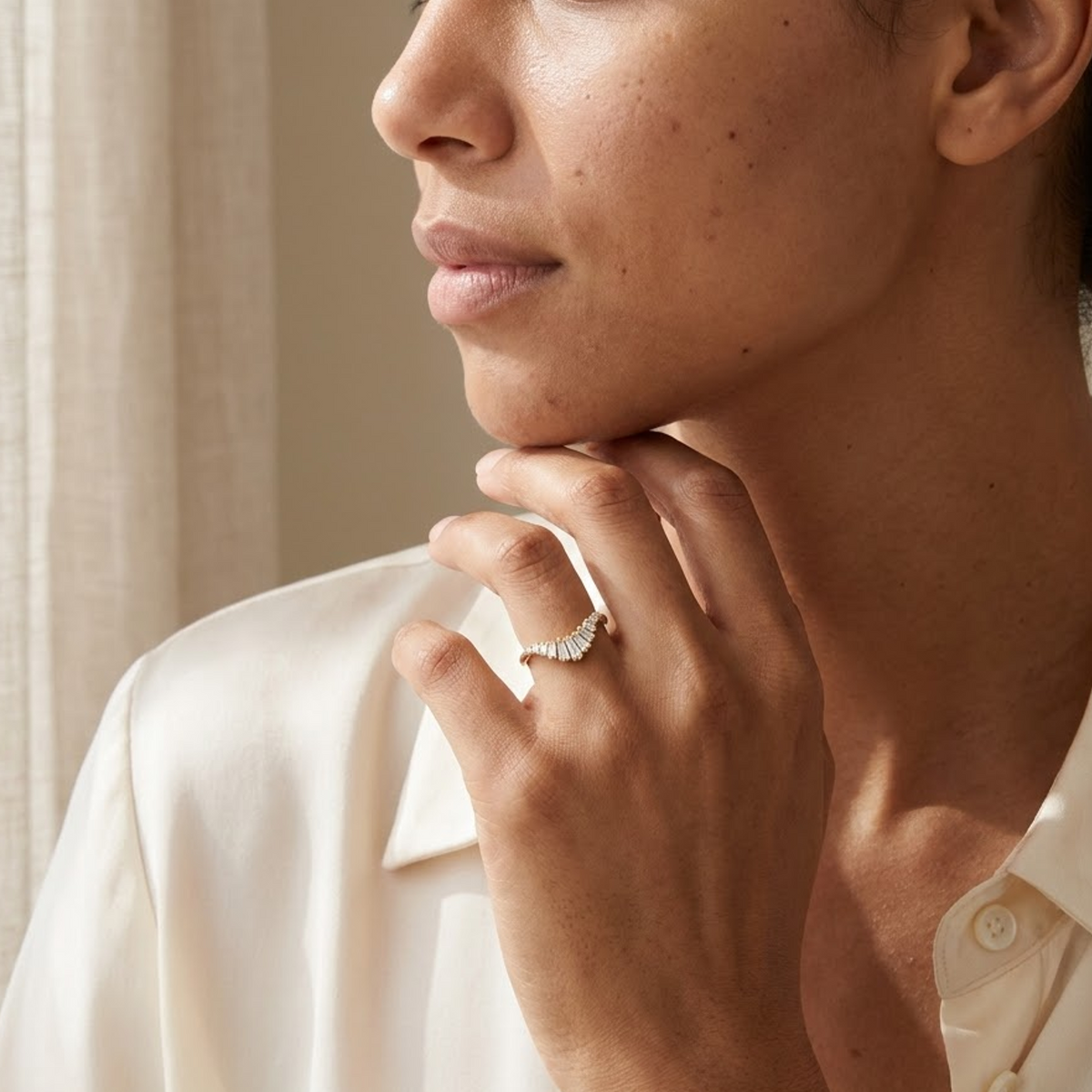 chevron wedding bands for women​

