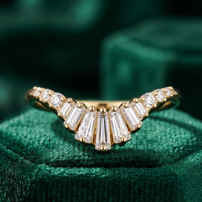 chevron wedding rings​

