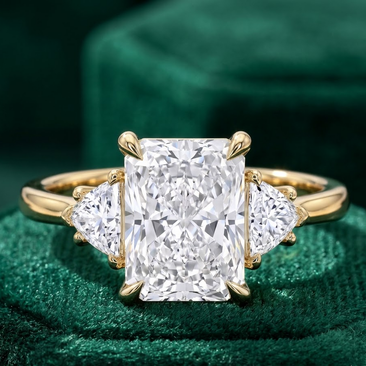 three-stone engagement rings​

