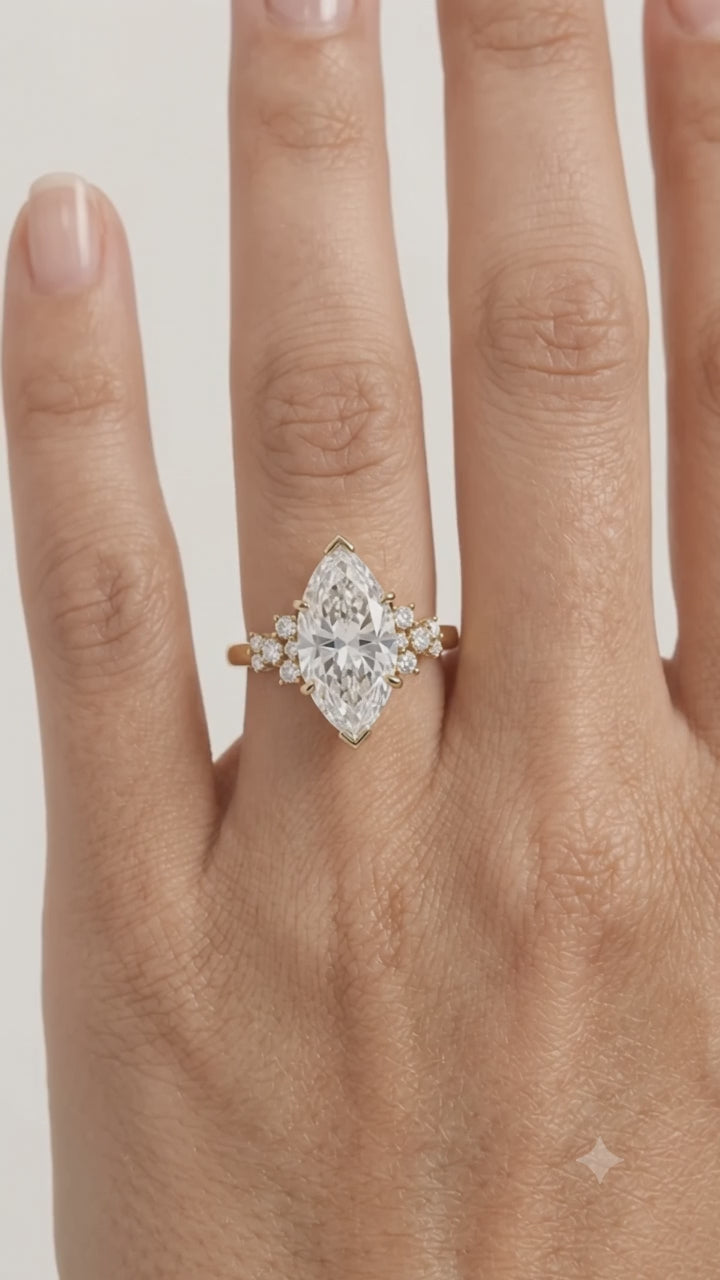 marquise gold ring​

