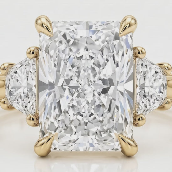 three stone engagement rings