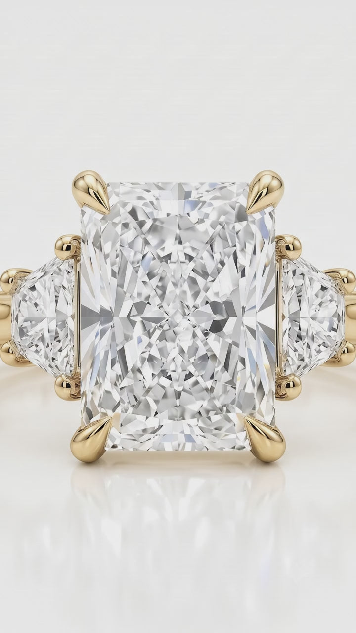 three stone engagement rings