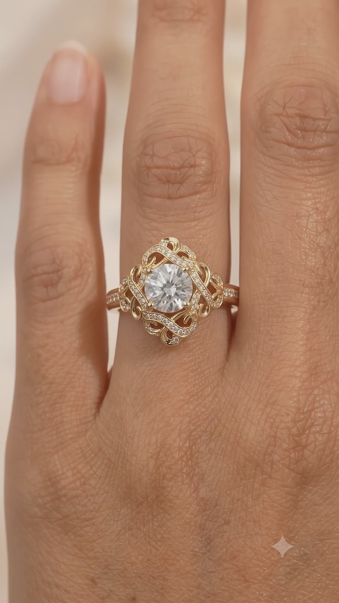 vintage bridal engagement ring