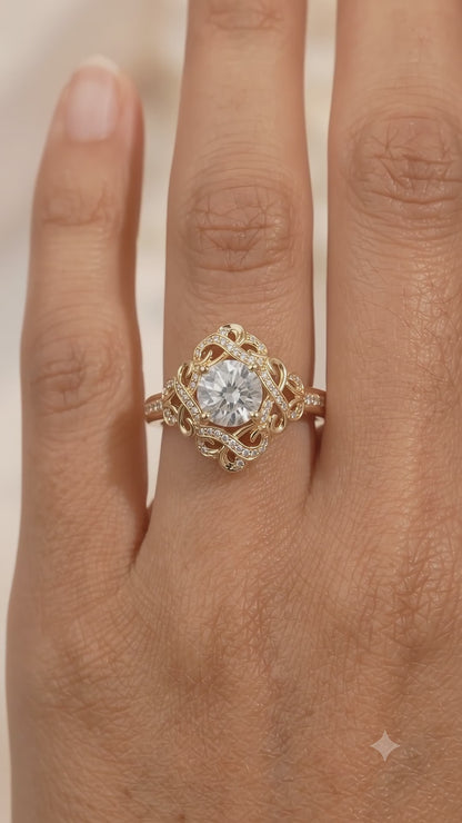 vintage bridal engagement ring
