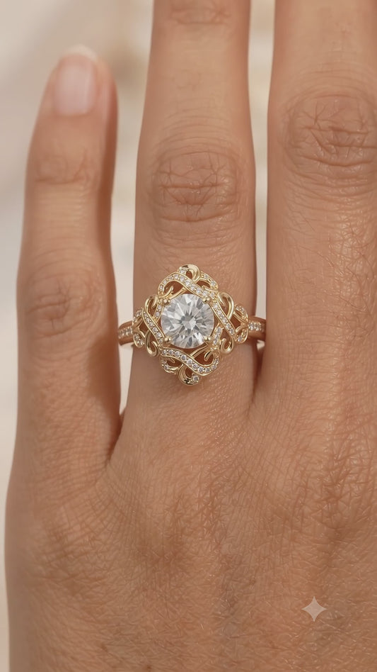 vintage bridal engagement ring