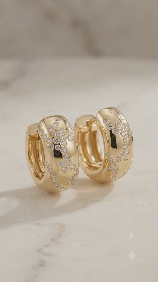 huggie hoop earrings​

