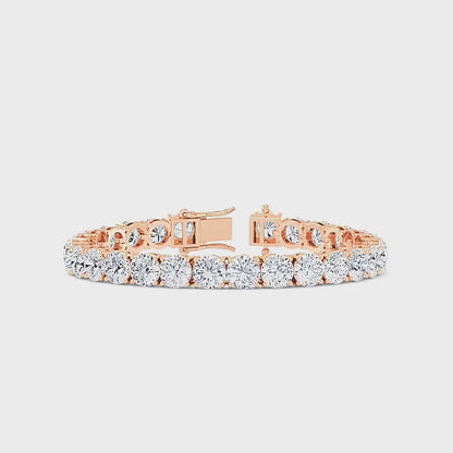 26.00ct Lab Grown Diamond Tennis Bracelet for Women, 14K Gold Ideal Gift for Anniversary or Bridal Wear