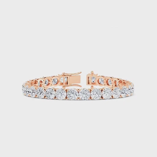 26.00ct Lab Grown Diamond Tennis Bracelet for Women, 14K Gold Ideal Gift for Anniversary or Bridal Wear