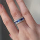 3.00ct Blue Sapphire and Diamond Band