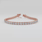 5.00 ct Classic Tennis Style Lab Grown Diamond Bracelet for Women, 14K Gold