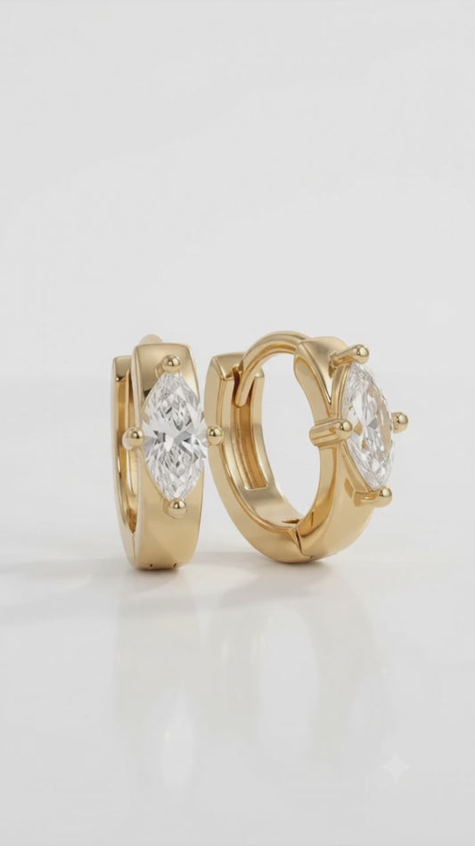 earrings marquise diamond​

