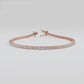 Dainty 1.00ct Lab Grown Diamond Tennis Bracelet, Gift for Wife or Girl friend