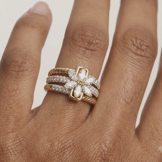 diamond marquise cluster ring​

