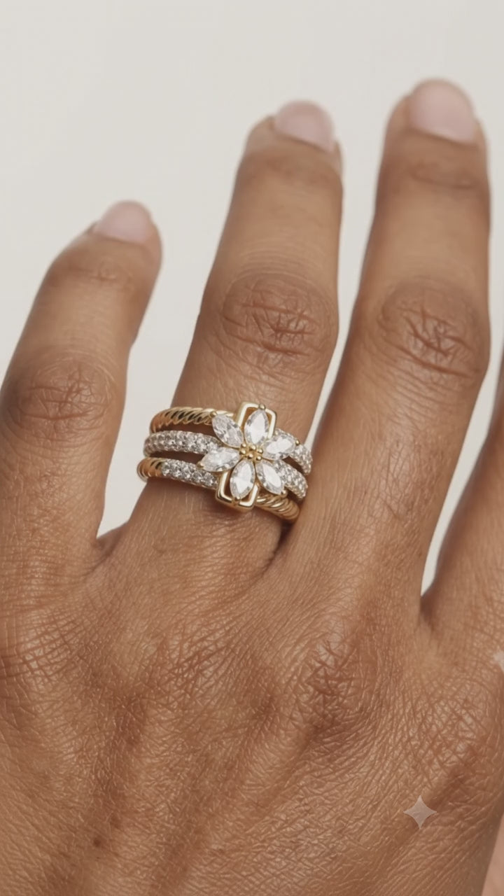 diamond marquise cluster ring​

